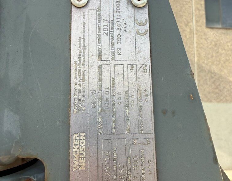 WACKER NEUSON DW60 **REGISTERED**